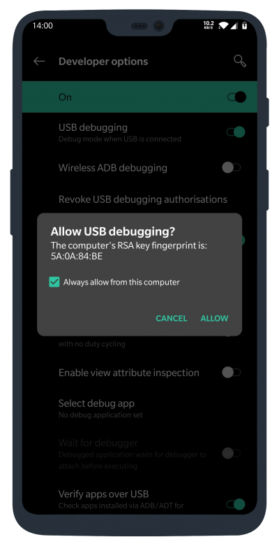 usb debugging aktivieren (android)