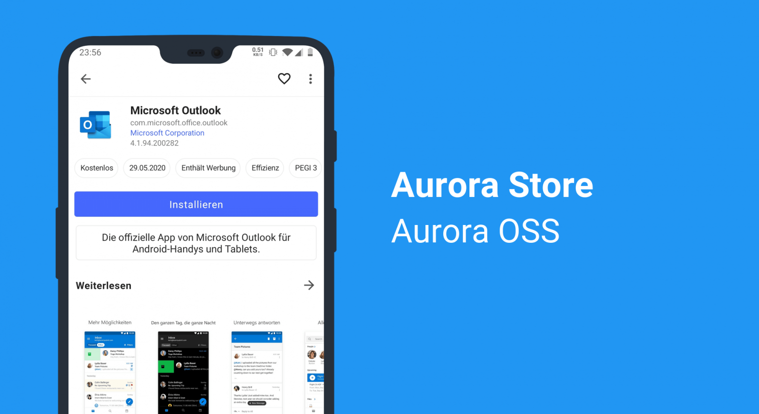 Aurora store для huawei не работает