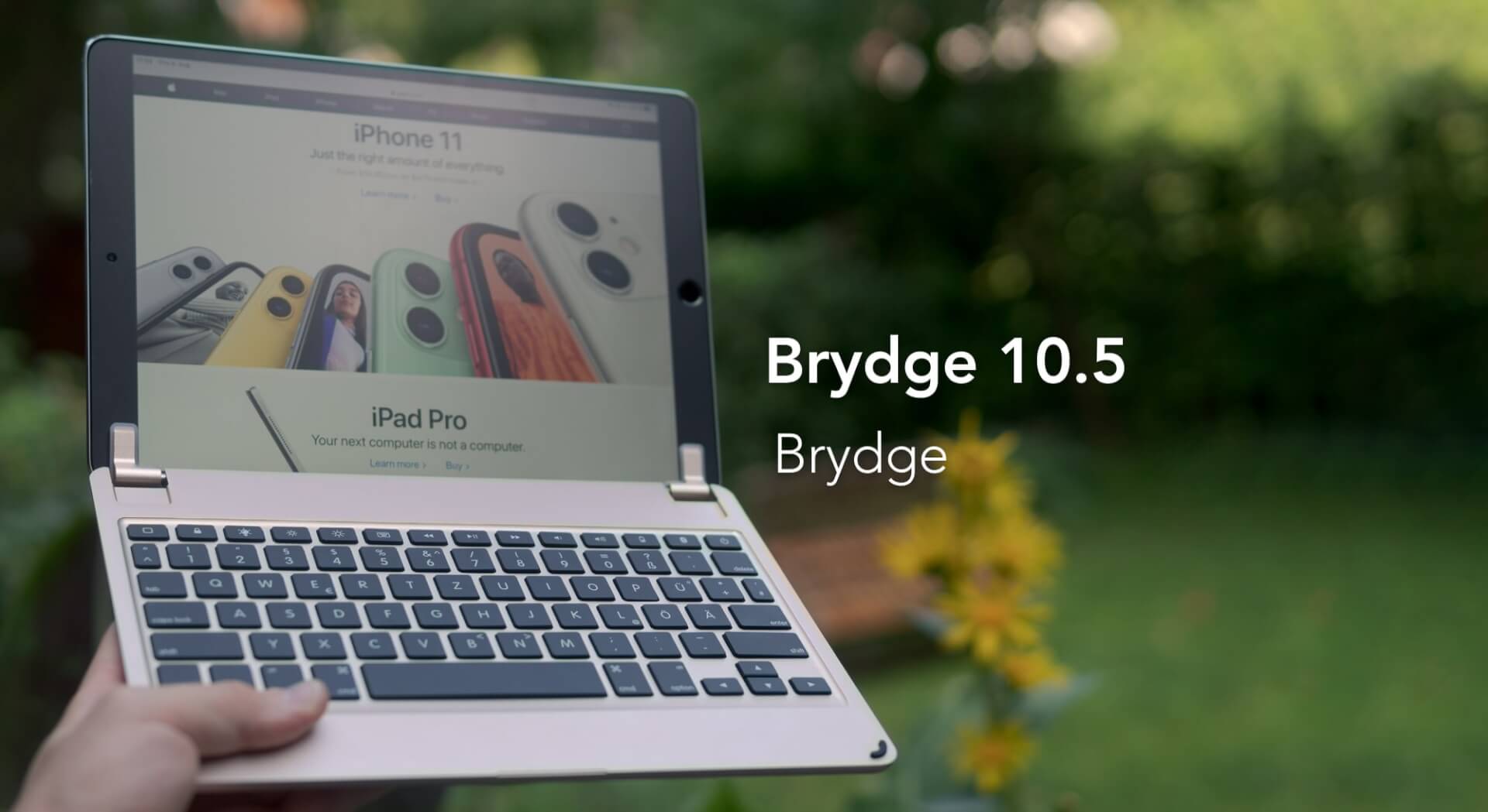 brydge 10.5 keyboard mit iPad Pro